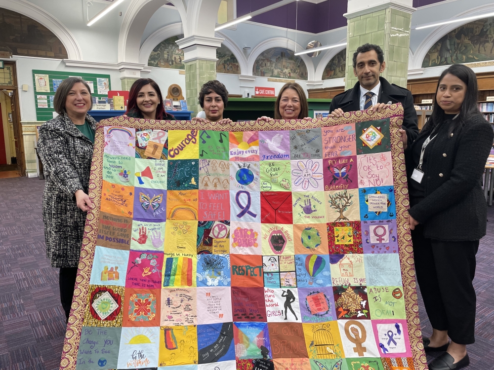 Quilt of Hope unveiled in Sandwell for 16 Days of Action against Gender