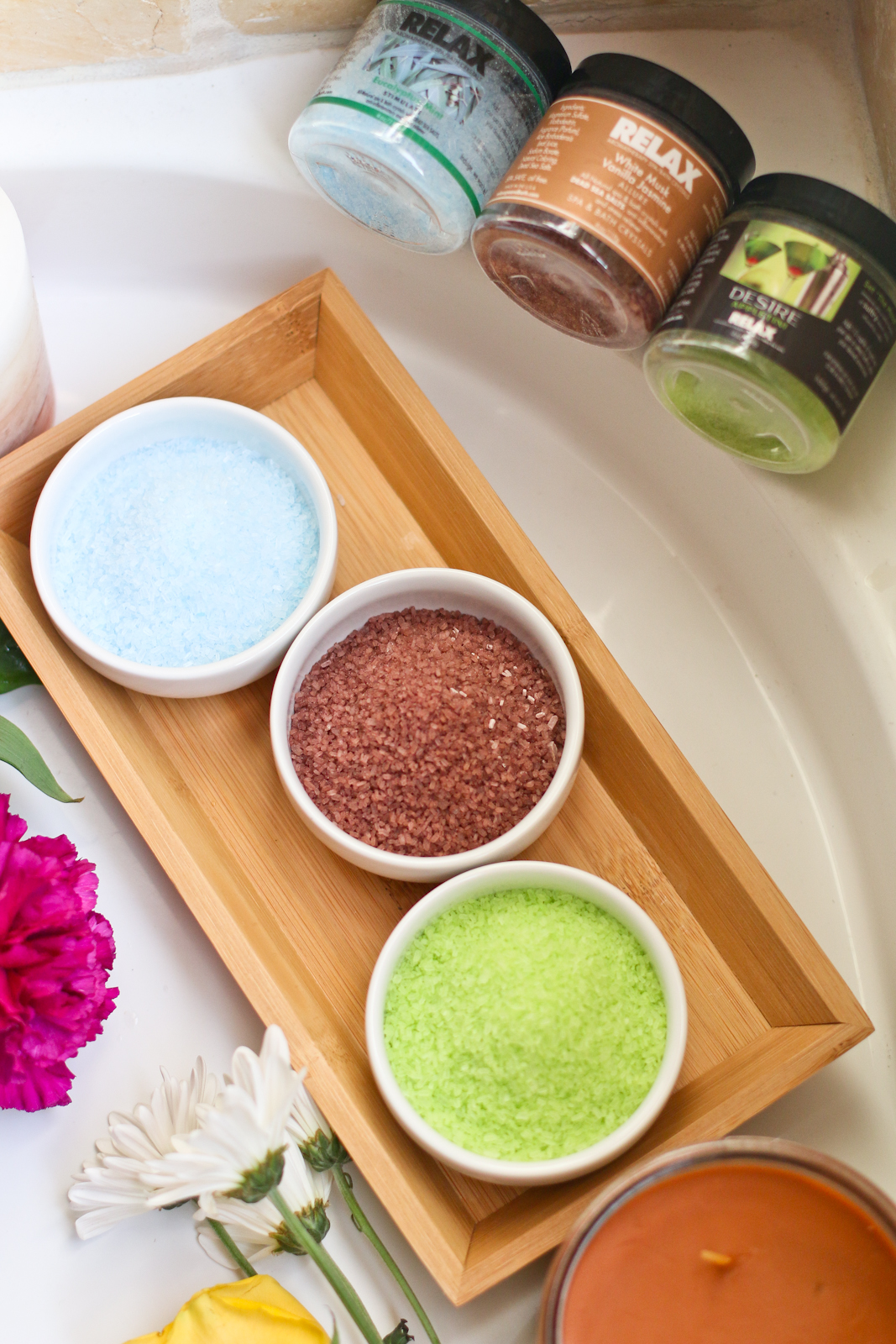 How to set up the perfect spa bath at home! SandyALaMode