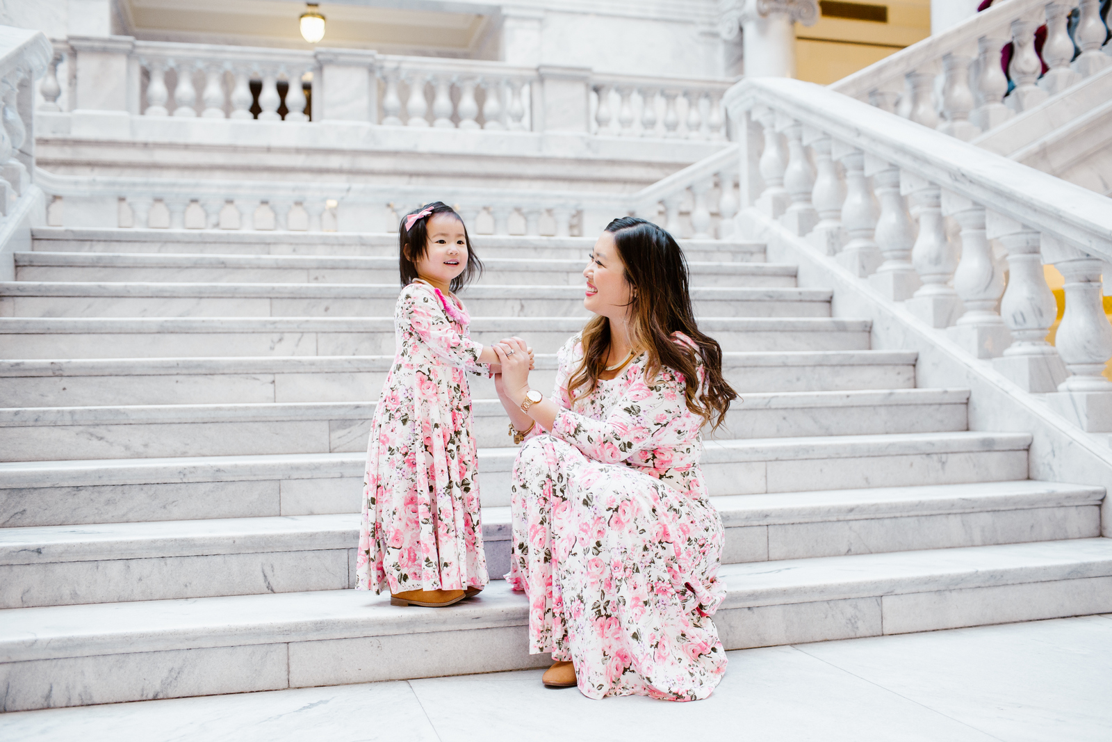 Mommy and Me Outfits Floral Maxi Dresses Sandy A La Mode