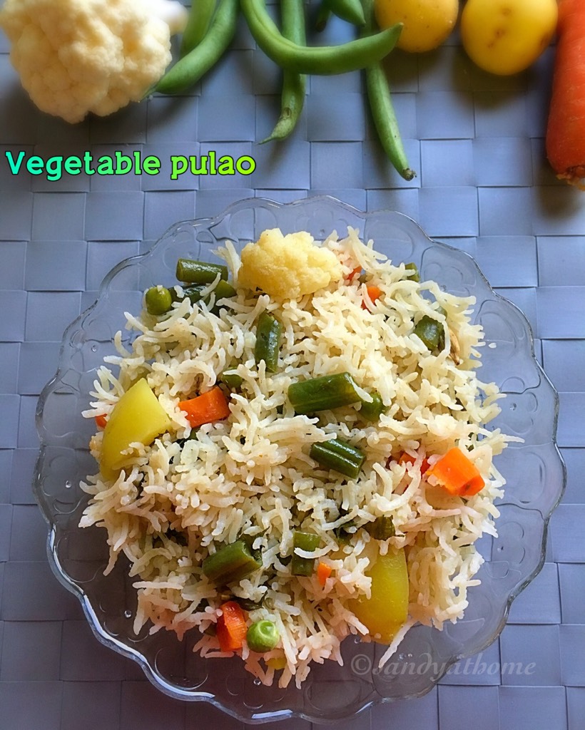 Veg pulao recipe, Mixed vegetable pulav, How to make veg pulao