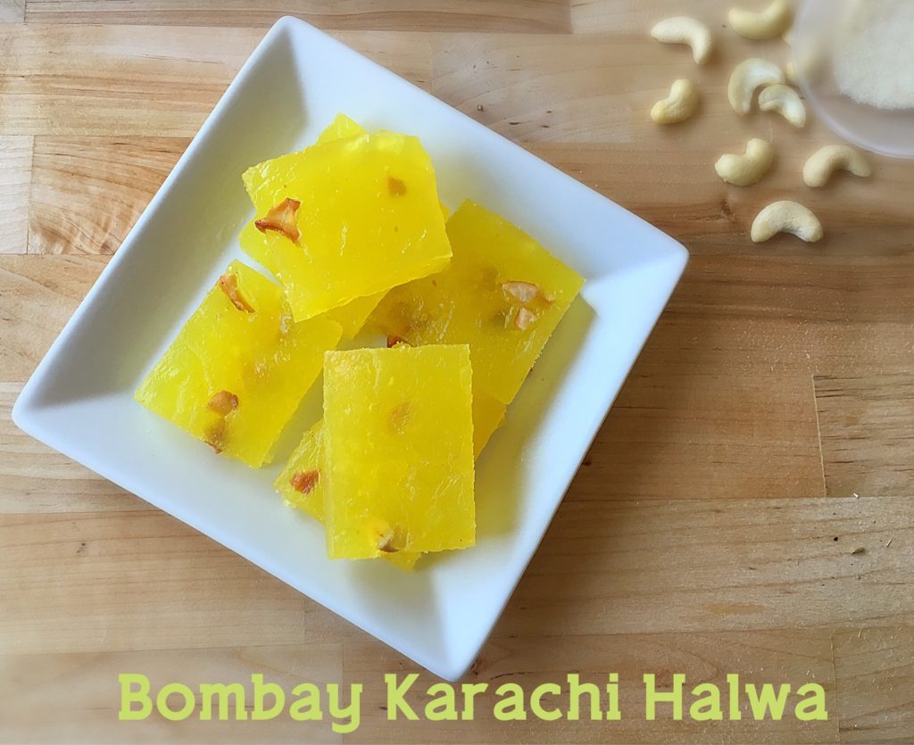 Bombay Karachi halwa, Corn flour halwa, Instant halwa recipe, How to