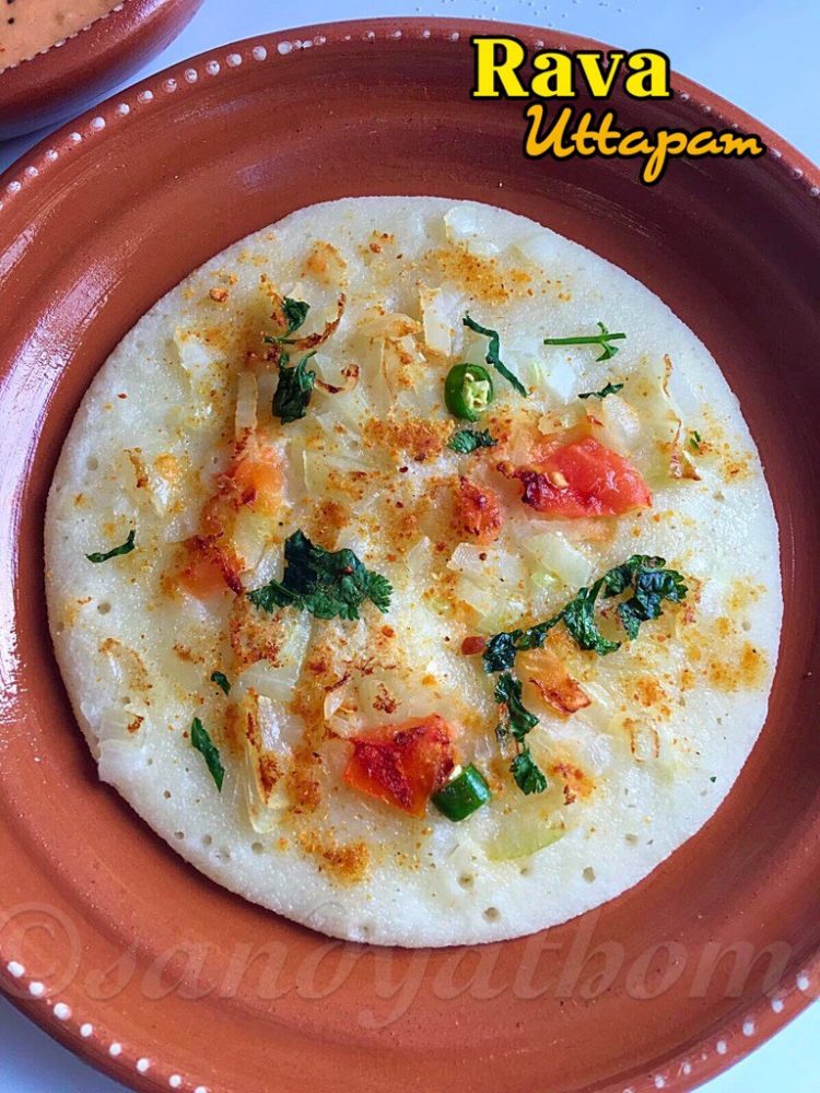 Rava uttapam recipe, How to make Sooji uttapam Sandhya's recipes