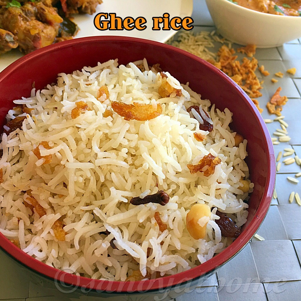Ghee rice, Nei choru recipe, How to make Ghee rice Sandhya's recipes