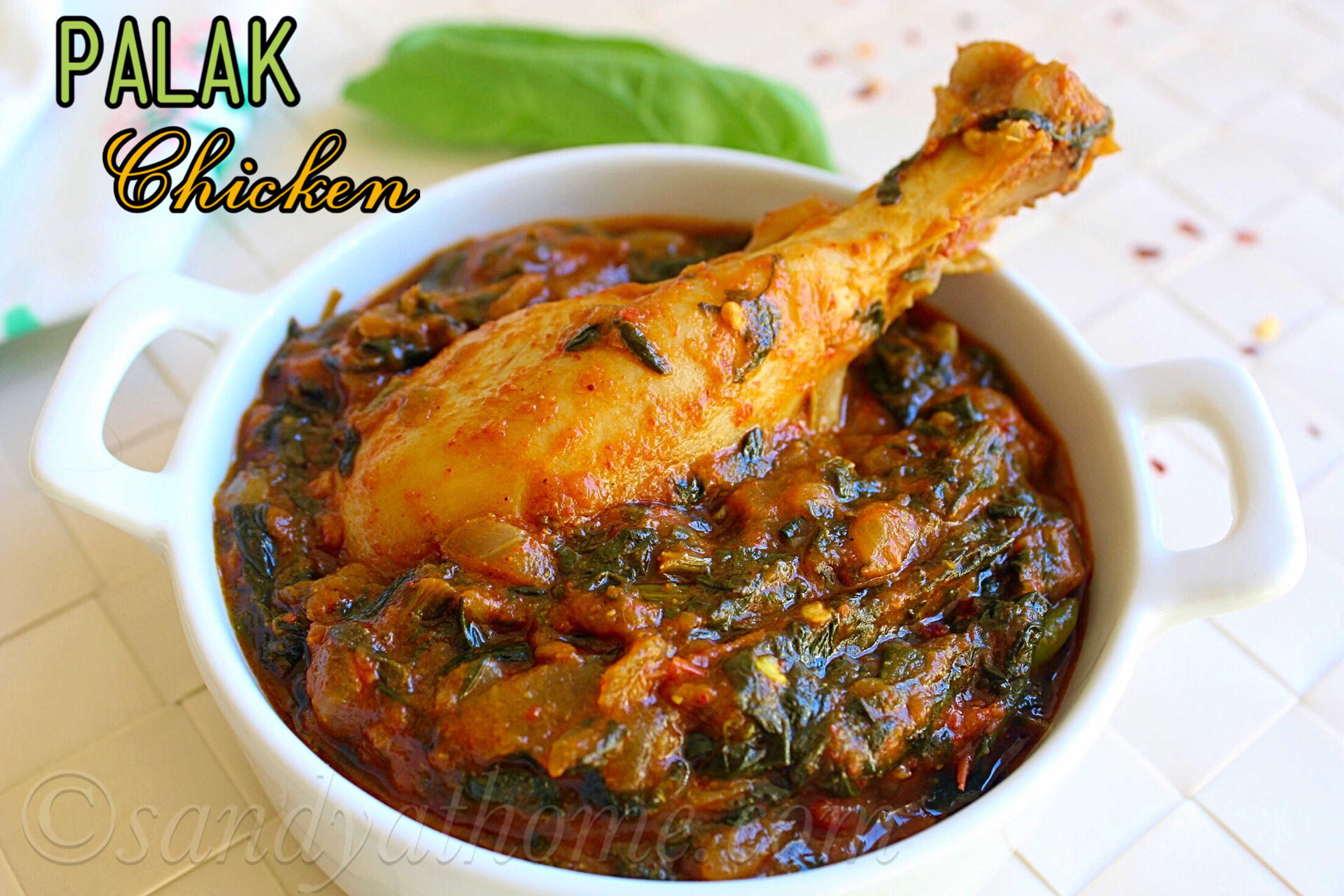 Palak chicken recipe, Spinach chicken recipe Sandhya's recipes