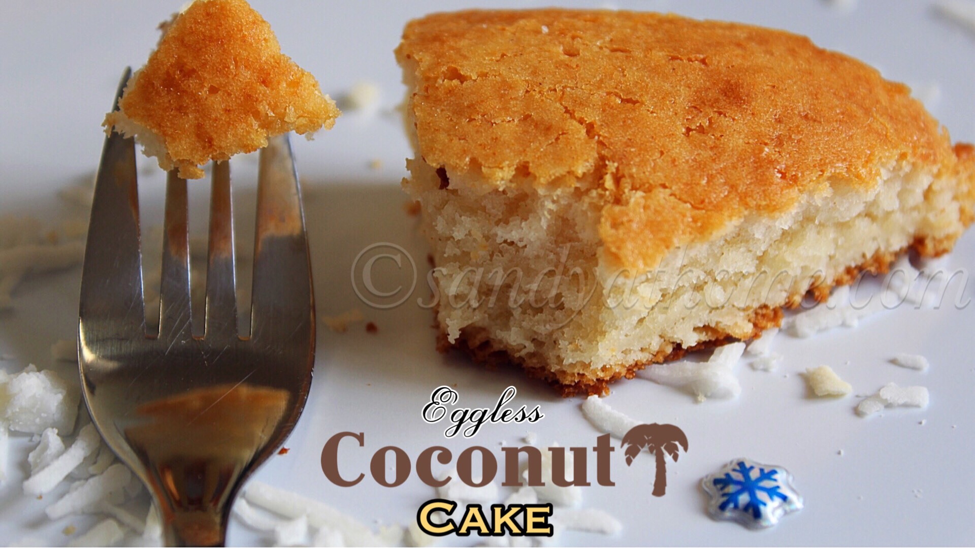 Eggless coconut cake recipe, Easy coconut cake (WITH VIDEO) Sandhya's