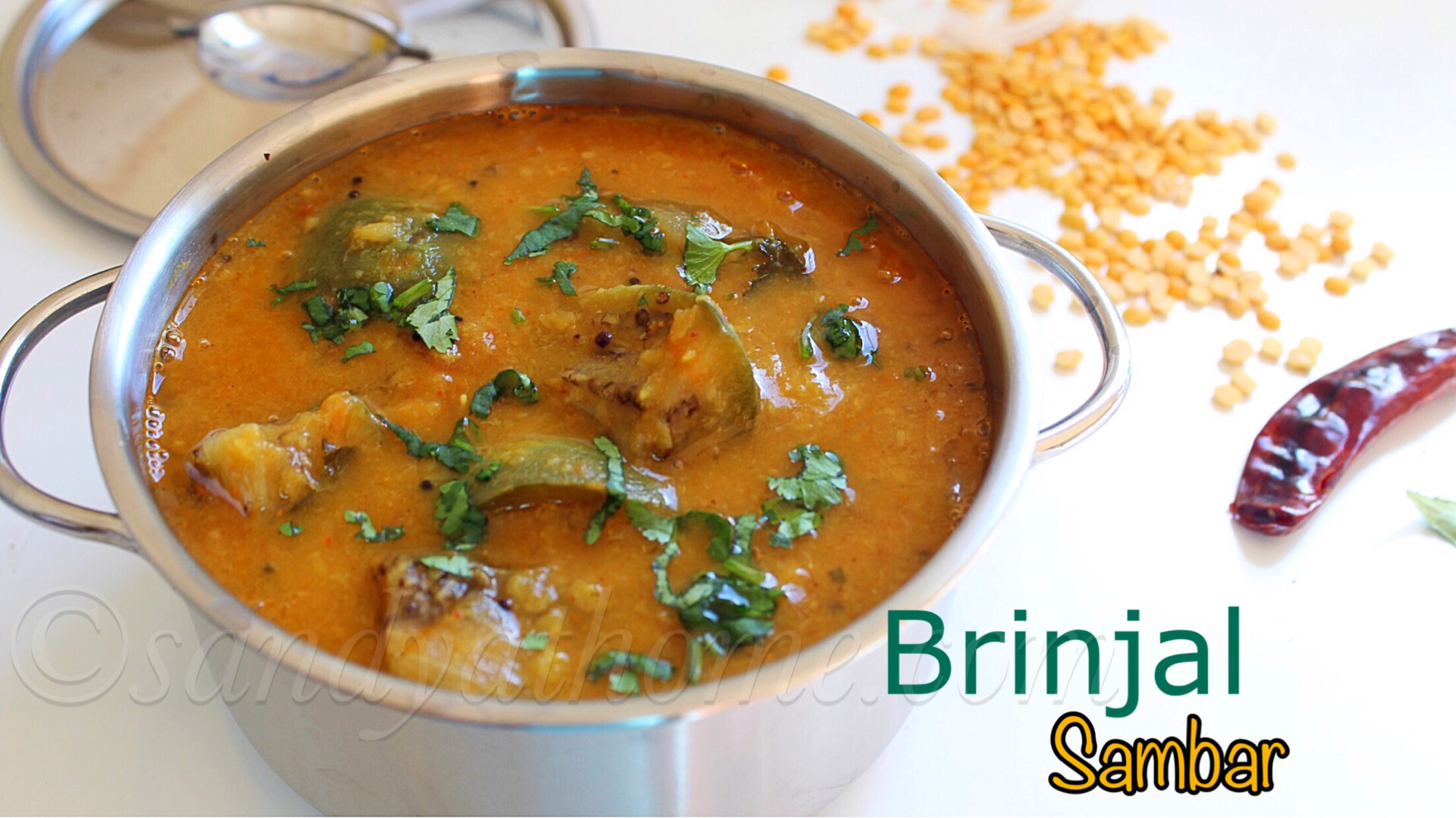brinjal sambar Sandhya's recipes