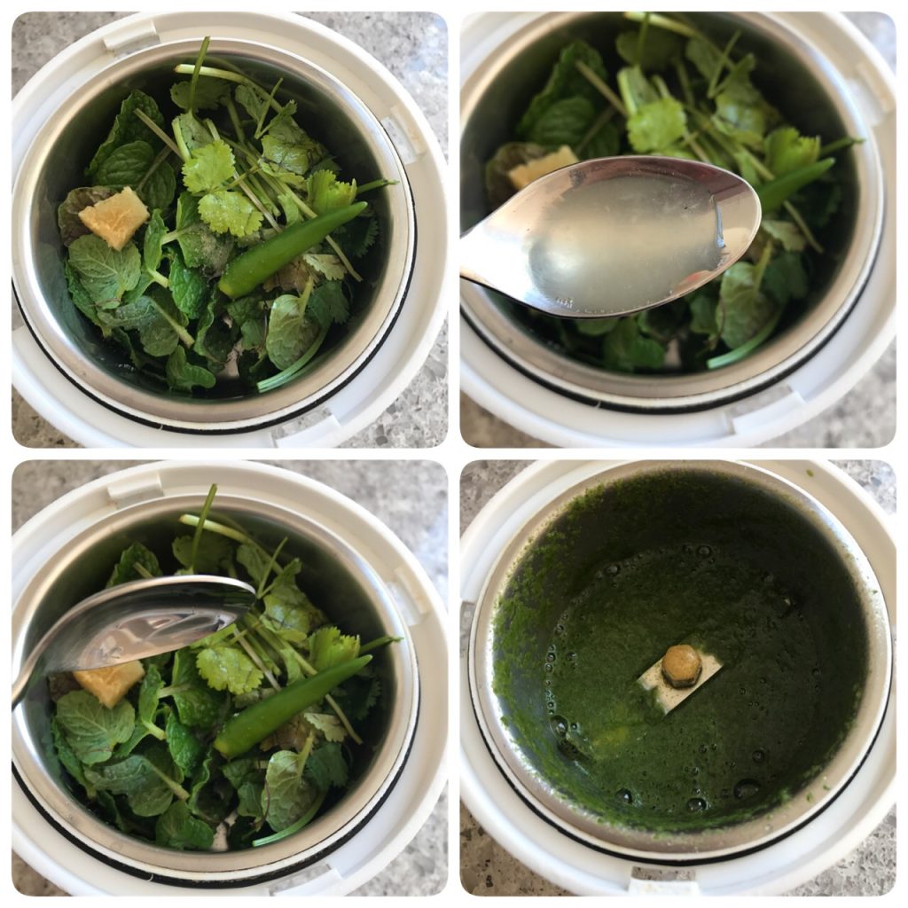 Green Chutney recipe, How to make green chutney for chaat snacks