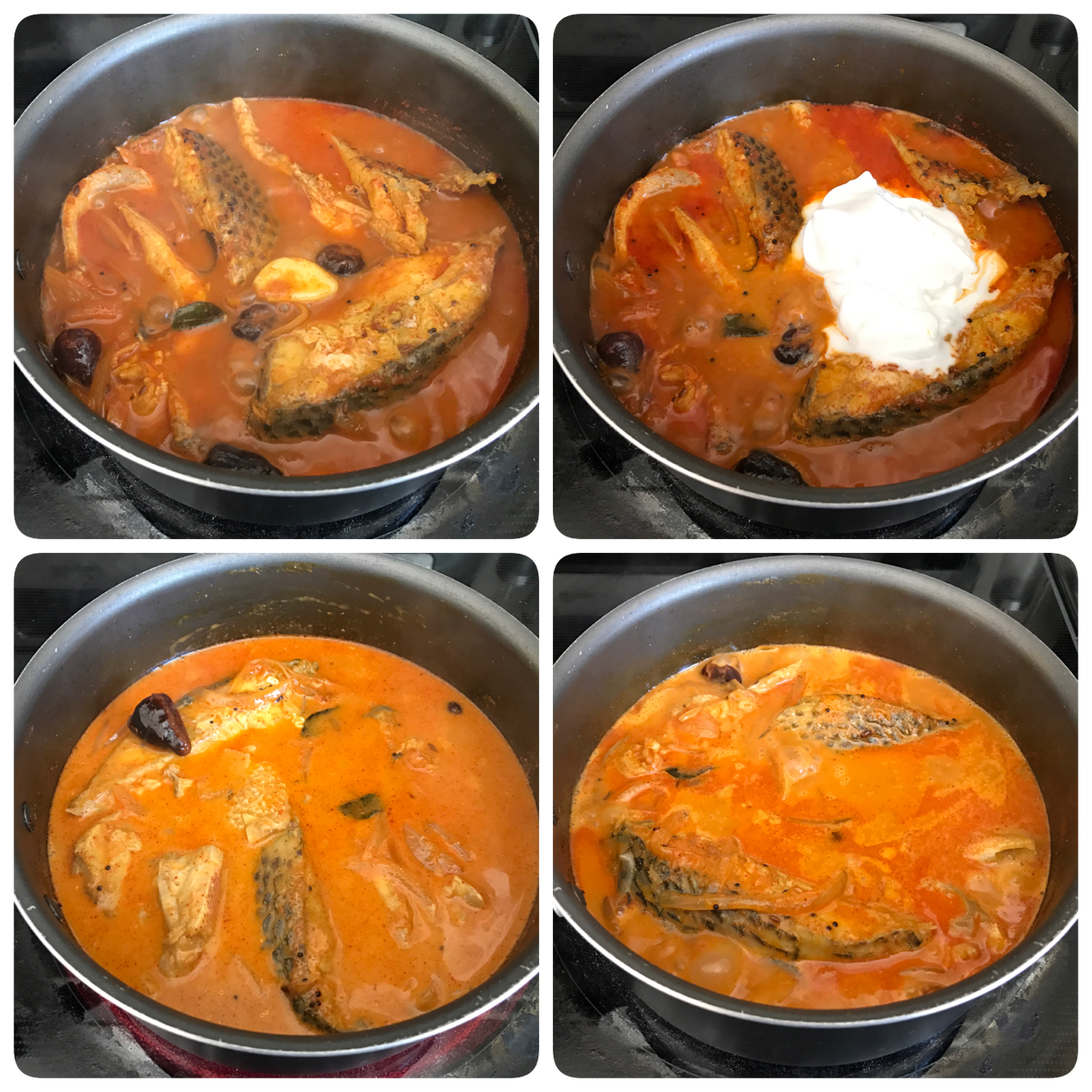 Fish curry with coconut milk, Thengai paal meen kuzhambu, Meen kuzhambu, Fish Curry Sandhya's