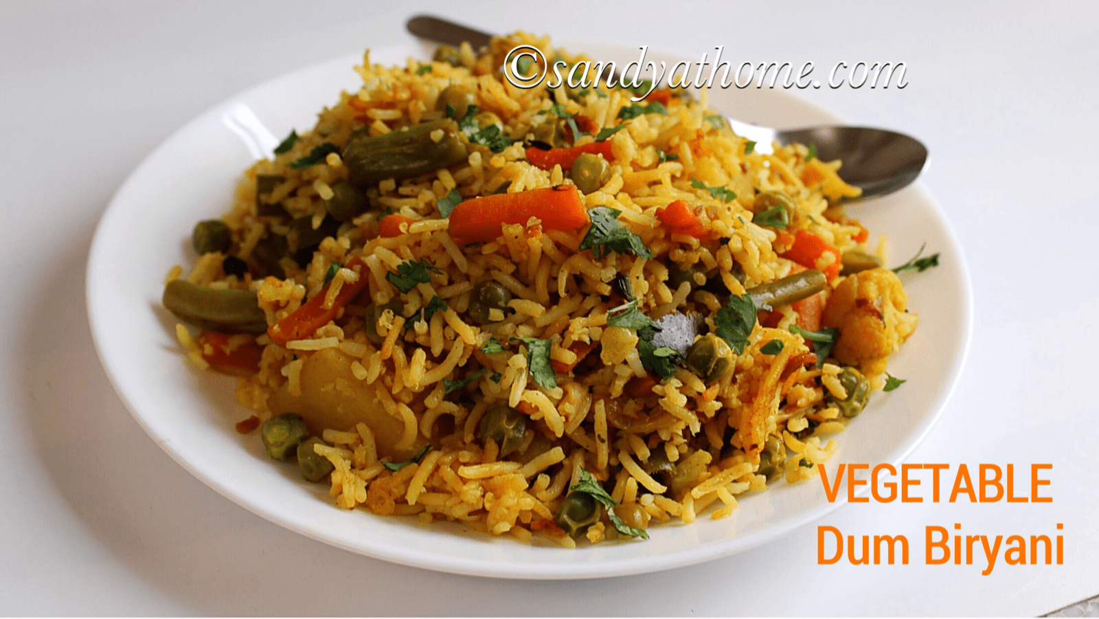 Vegetable dum biryani, Veg dum biryani restaurant style Sandhya's recipes