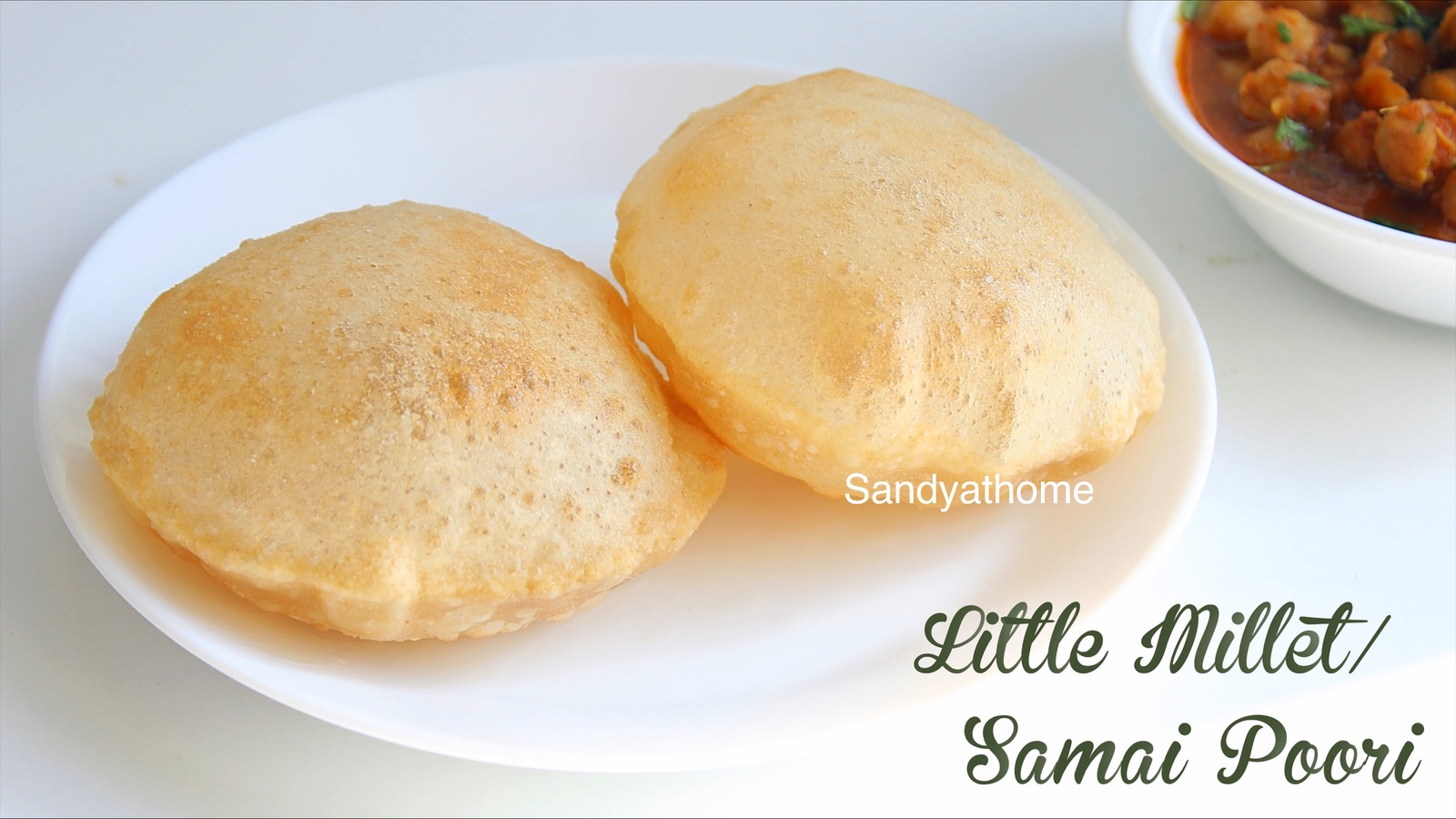 little millet poori Sandhya's recipes
