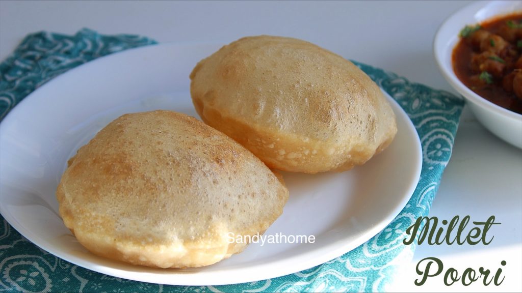 Little millet poori recipe, Samai poori, Millet poori