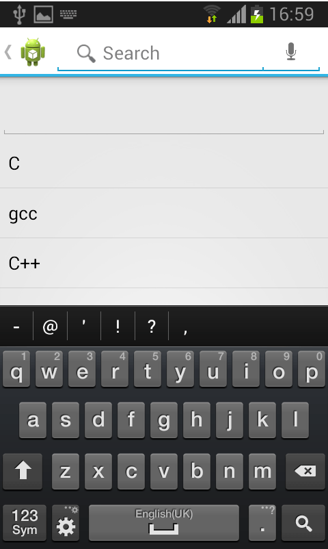 Java Android Program To Demonstrate Voice Search In A Search