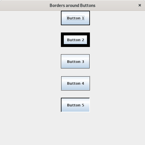 Java Program to Create and Set Border to Push Buttons Sanfoundry
