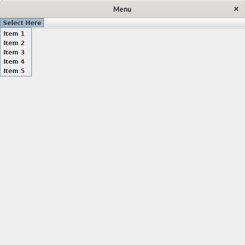 Java Program to Create a Menu and Menu Bar Sanfoundry