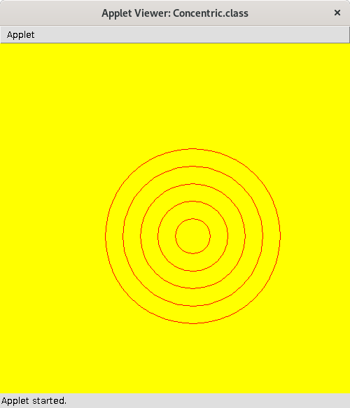 Java Program to Print Concentric Circles Sanfoundry
