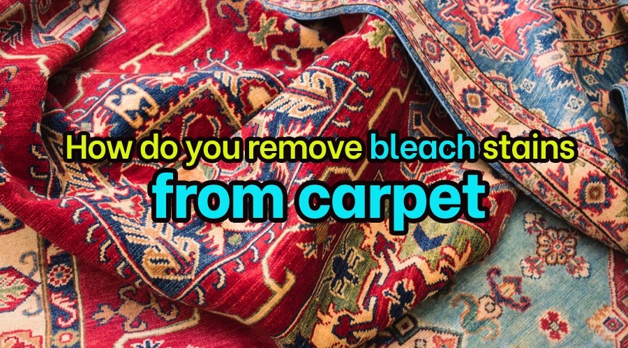 How do you remove bleach stains from carpet Sanitisation Singapore