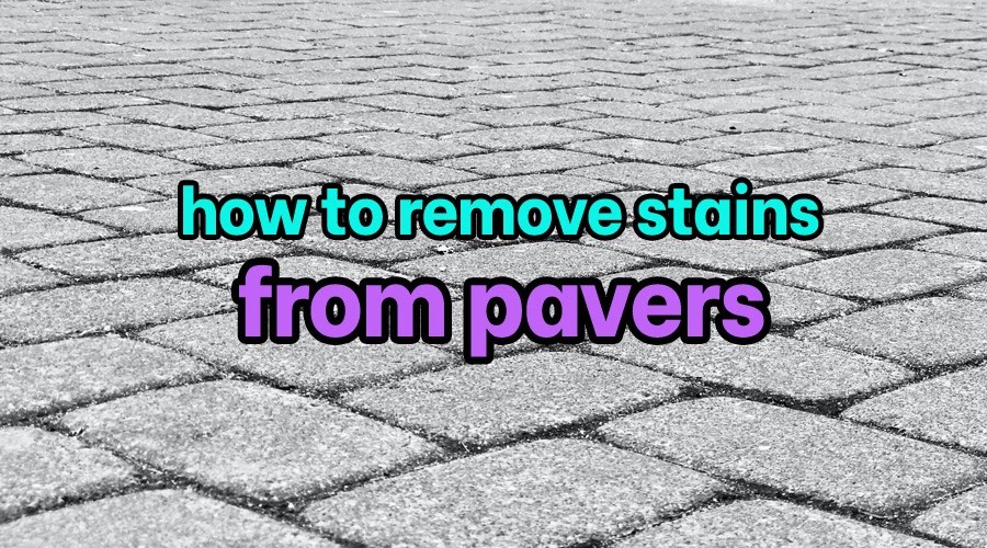 How to remove stains from pavers Sanitisation Singapore