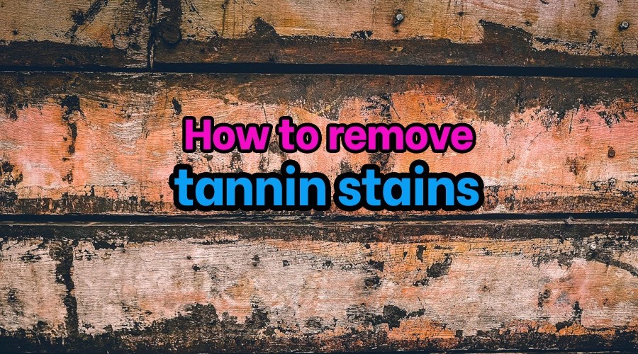 How to Remove Tannin Stains? [SOLVED]
