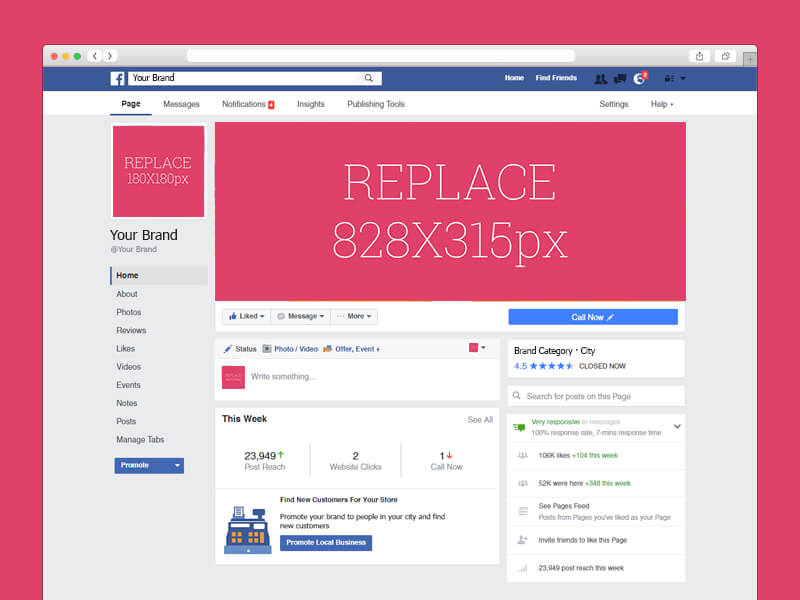 8 Facebook Page PSD Mockups Free Download Sanjay Web Designer