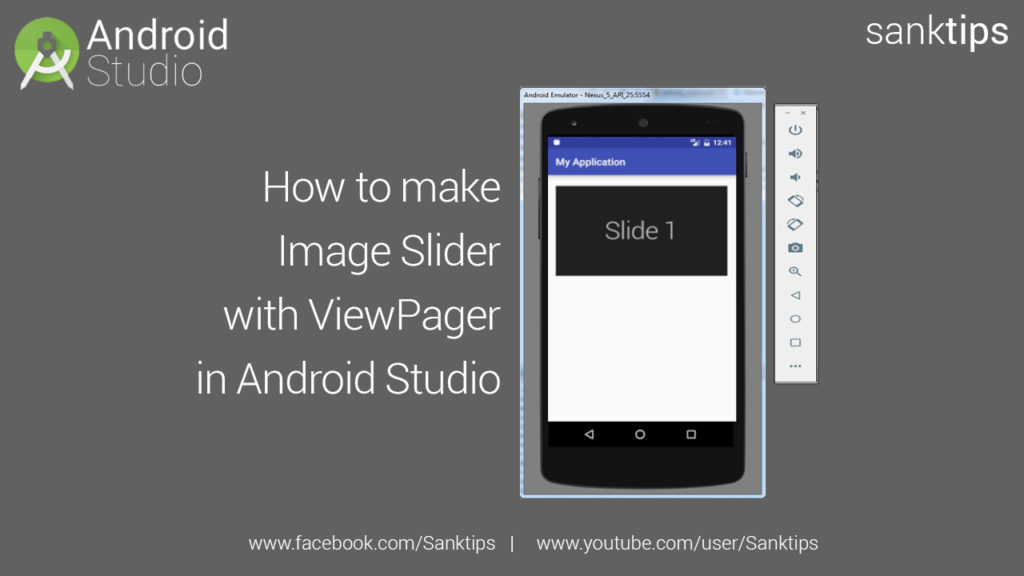How to make Image Slider with ViewPager in Android Studio Sanktips