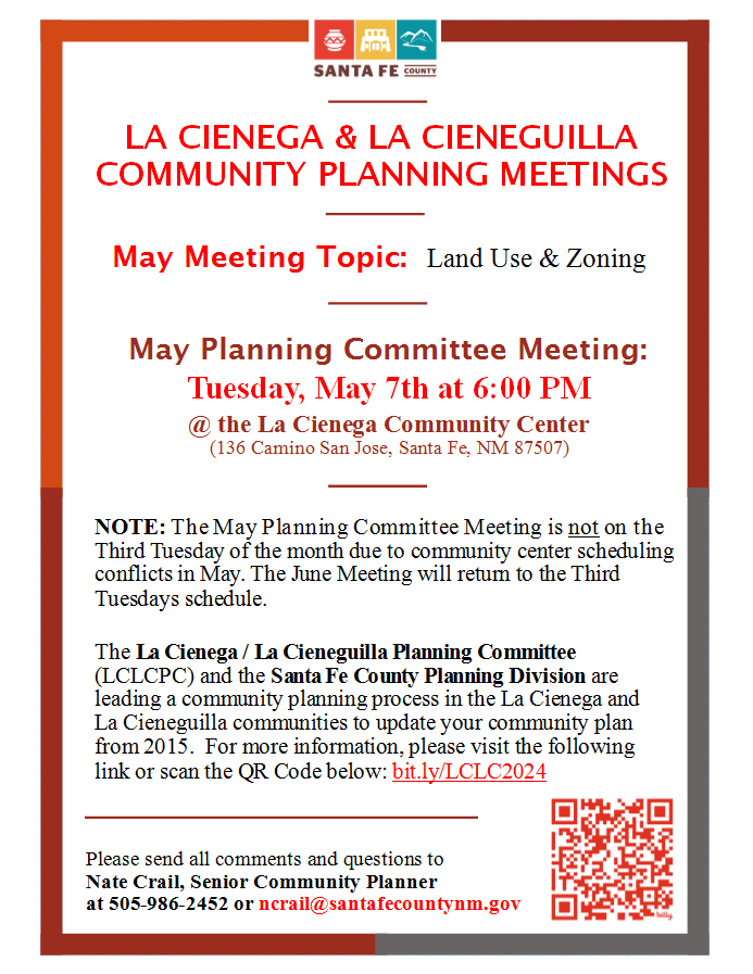 La Cienega/La Cieneguilla Community Plan Update Santa Fe County