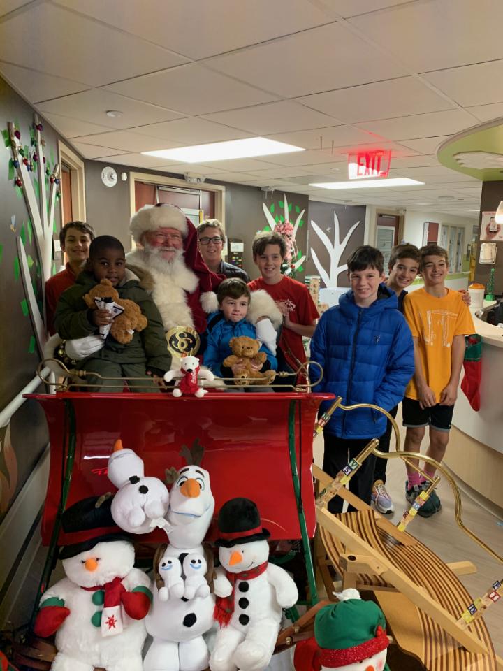 Moses Cone Hospital Santa's Red Sleigh