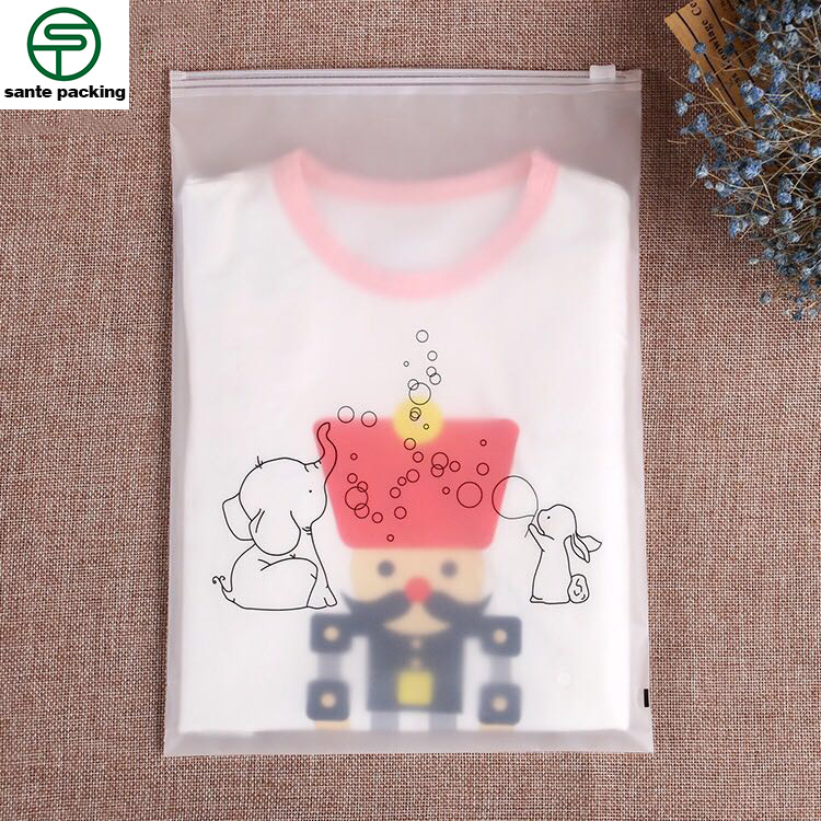 custom printed self adhesive recycled poly bag child baby clothes bag