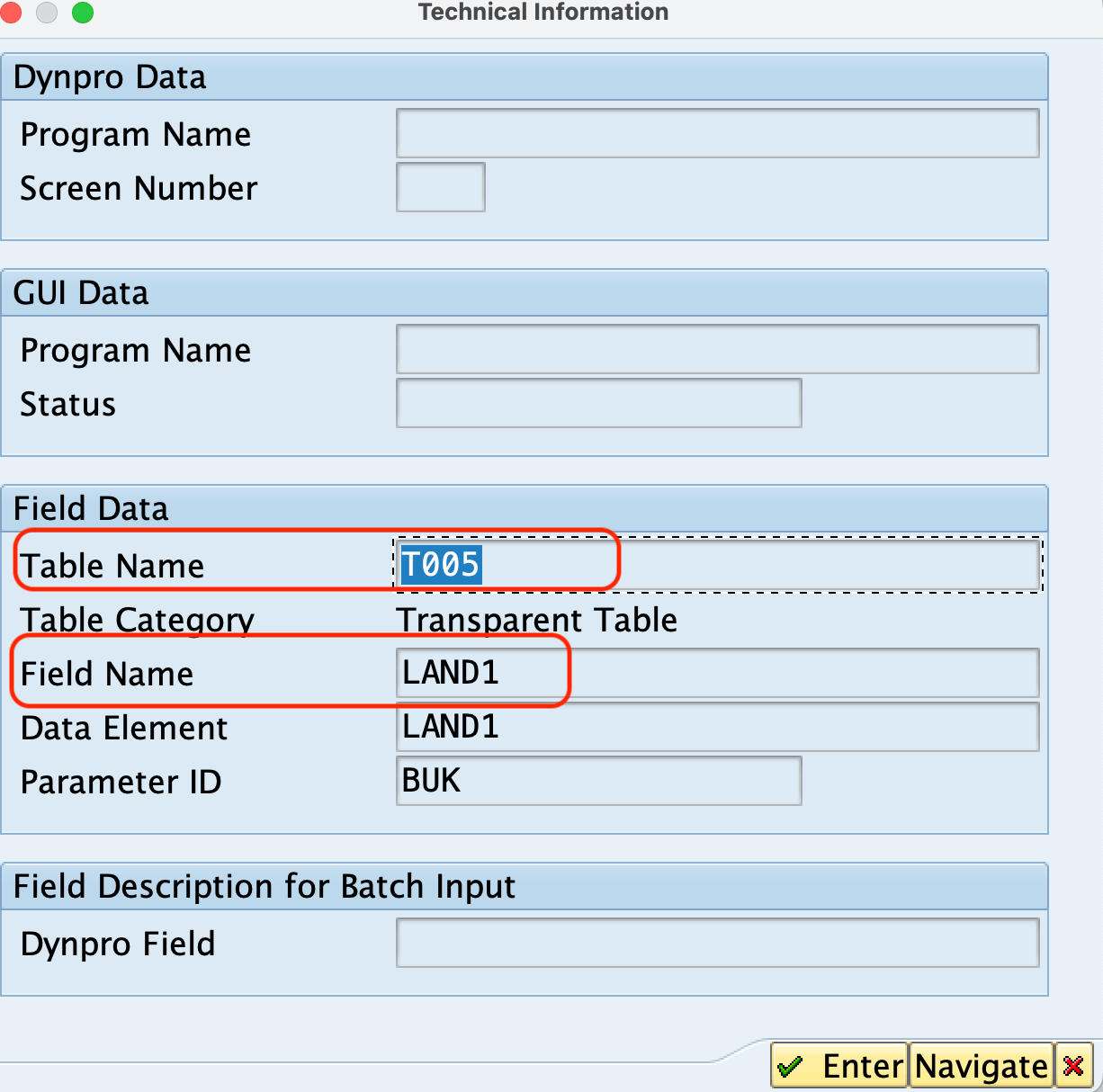 How to Find a Table & Field Name for a Transaction in SAP SAP Hana