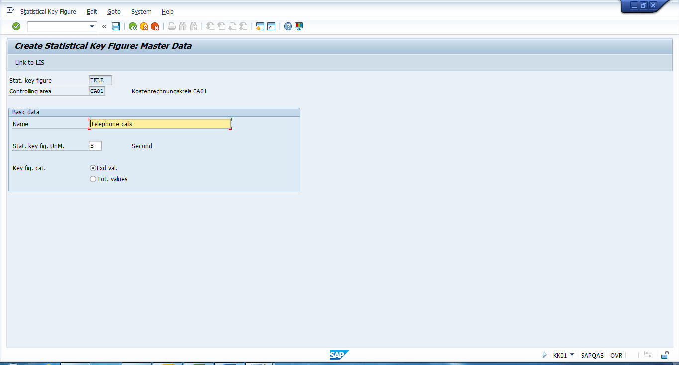 SAP Statistical Key Figures Free SAP Online Training Tutorial