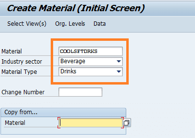 Define Material Master record | Create Material Codes - SAP