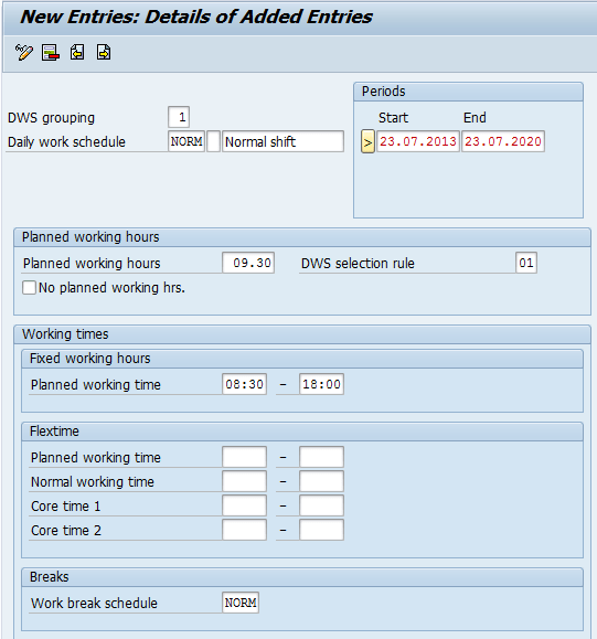 Define daily work schedules in SAP SAP Tutorial