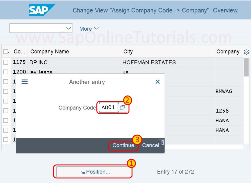 Assign Company Code to Company in SAP Hana SAP Tutorial