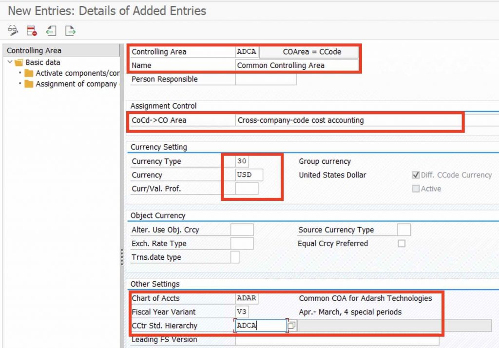 How to Set Up Controlling Area in SAP Hana Create CO Area in S4HANA