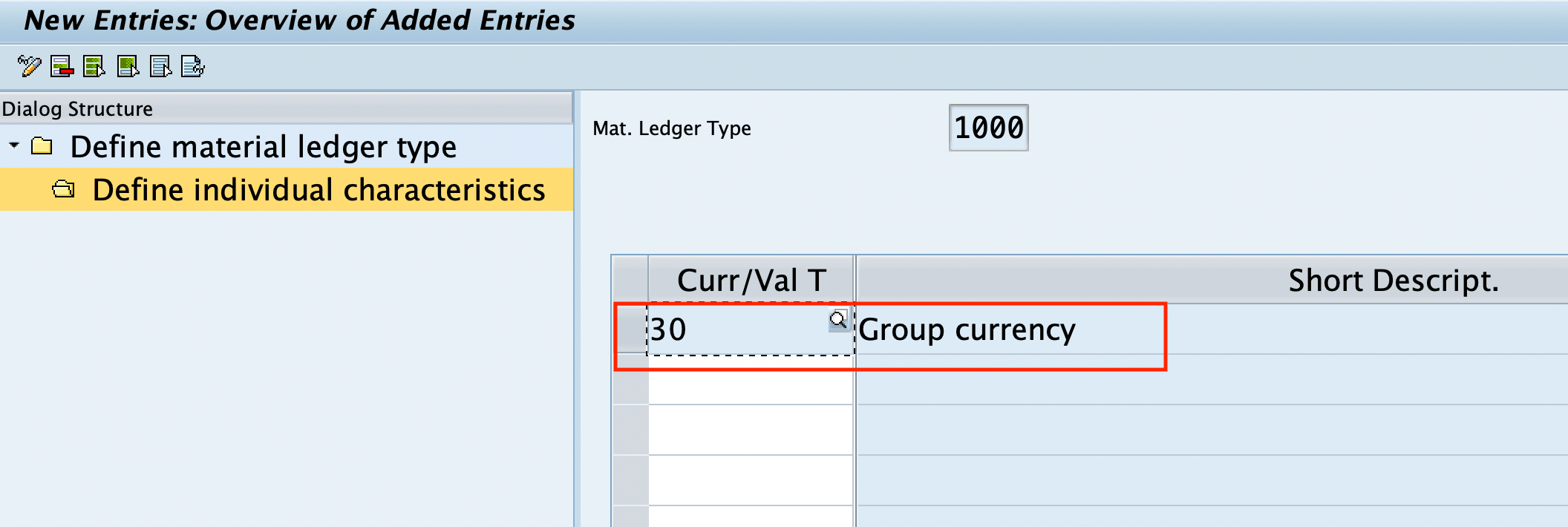 Assign Currency Types and Define Material Ledger types in SAP S4 Hana
