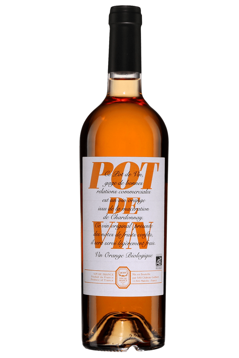 Pot de Vin orange, Château Guilhem Vin Québec