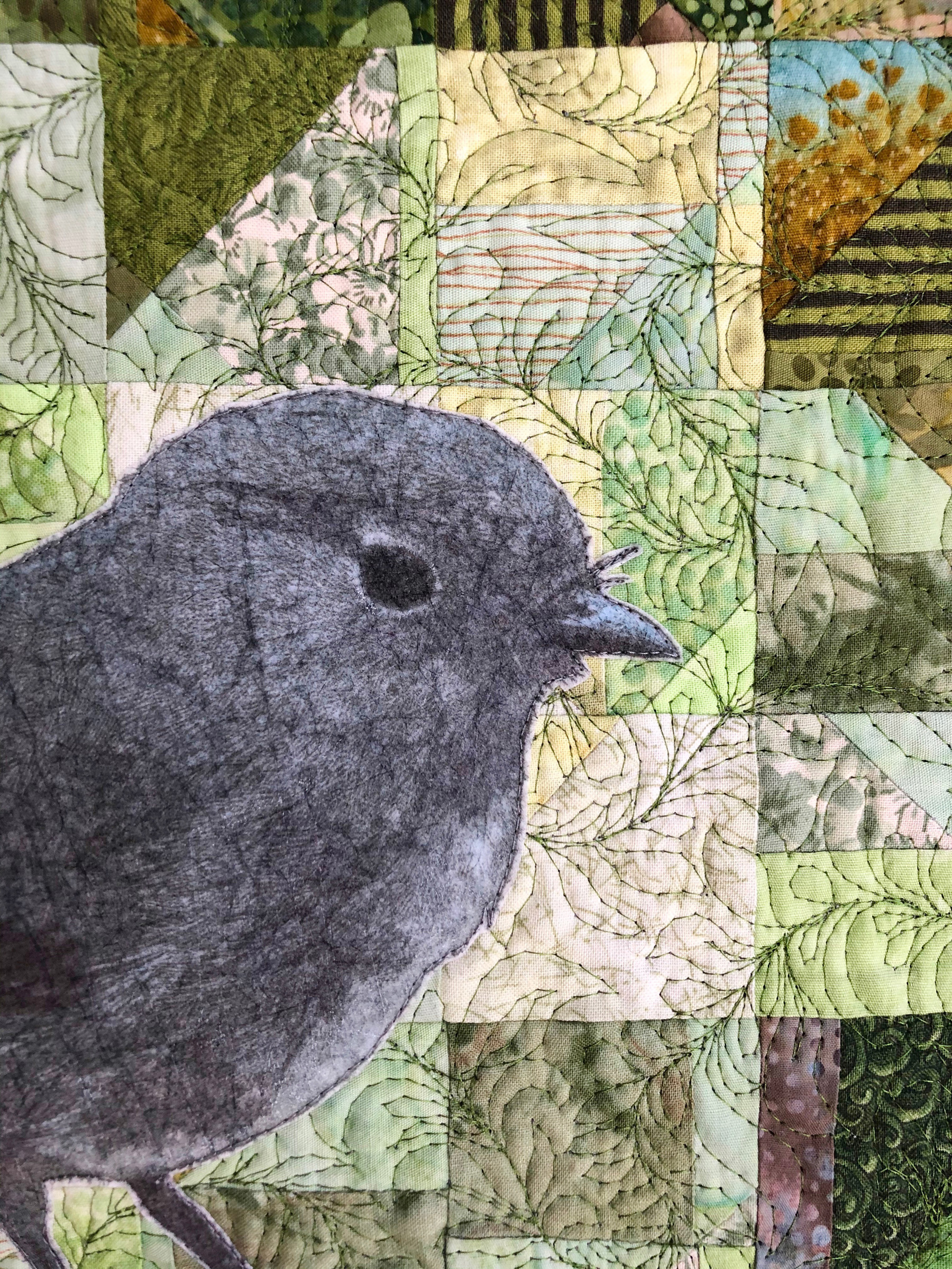 In the Shade of the Trees SAQA Studio Art Quilt Associates