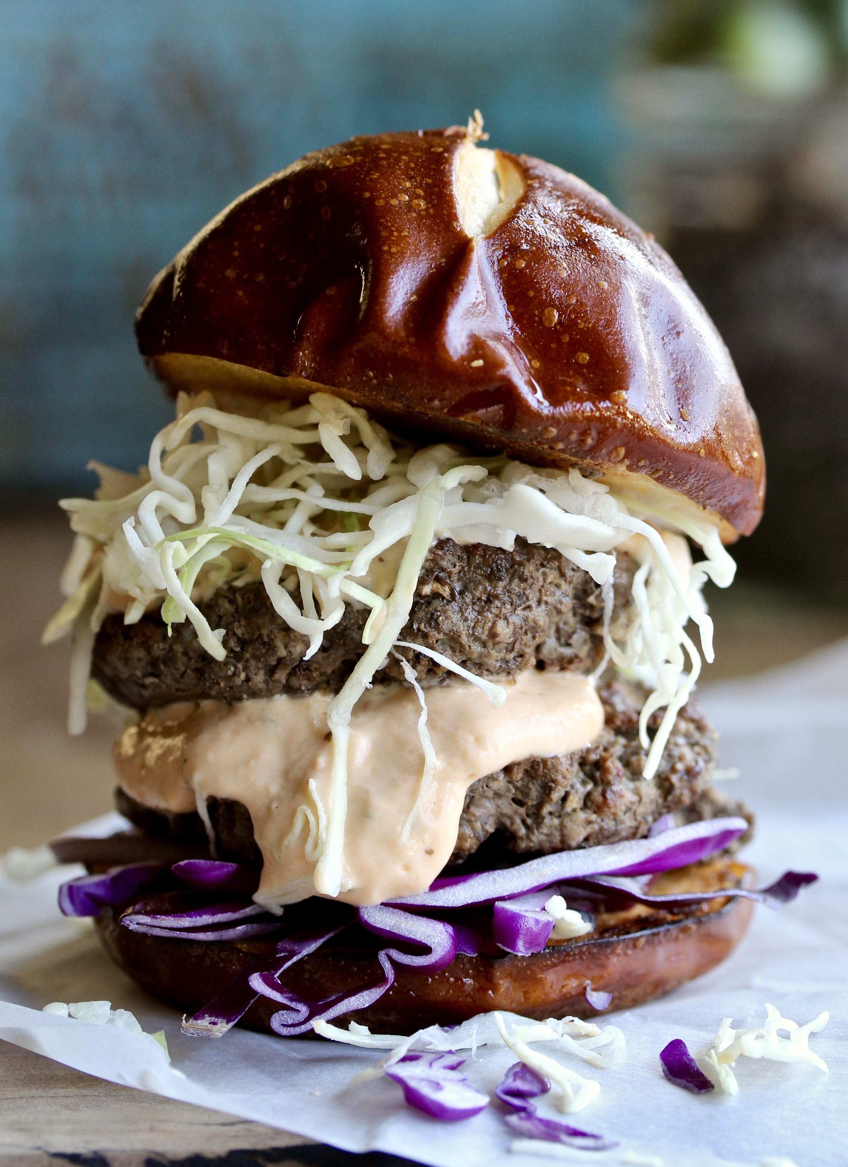 mushroom beef burger sliders Sara Haas, RDN, LDN
