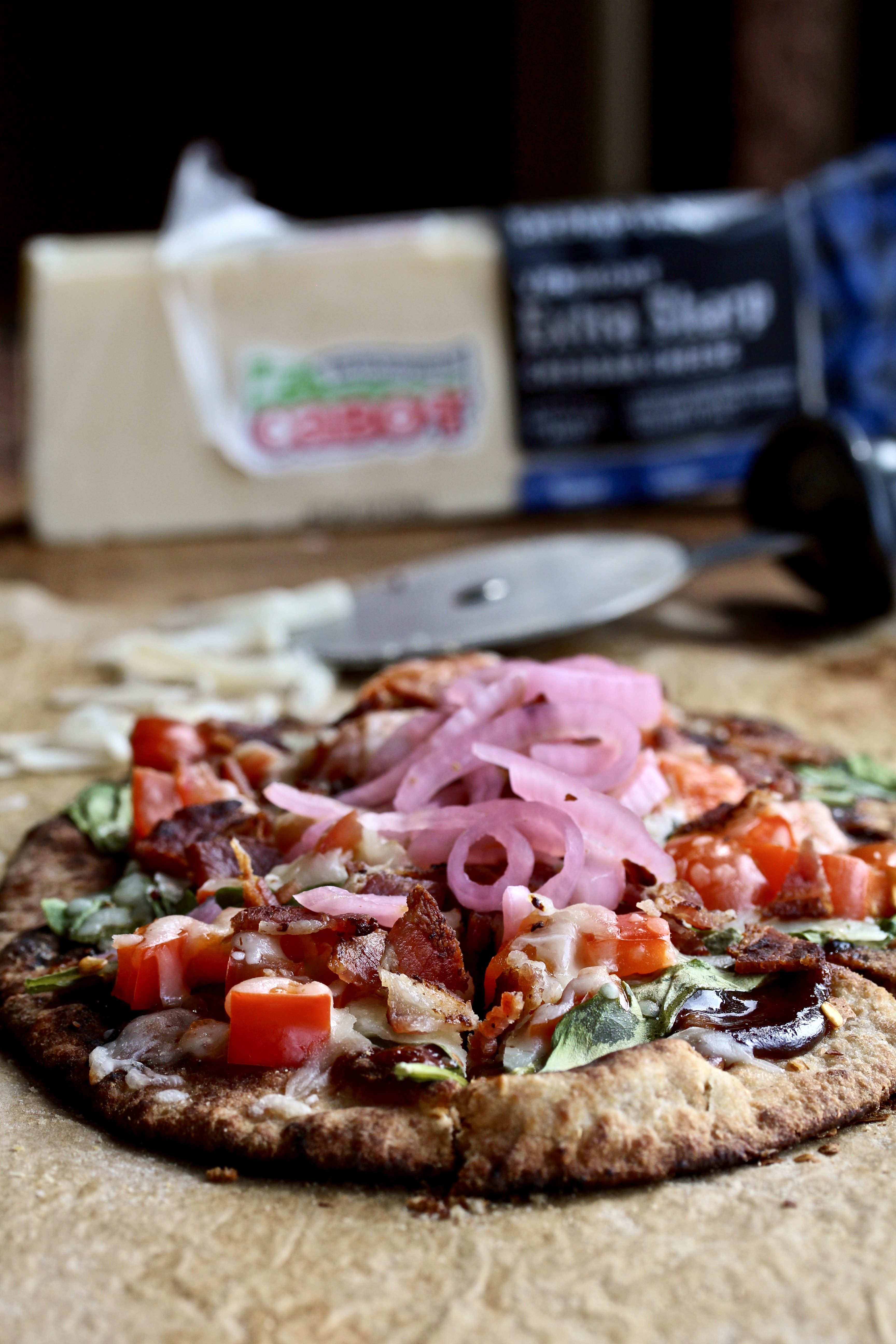 Grilled Cabot BBQ Bacon Pizza Sara Haas, RDN, LDN