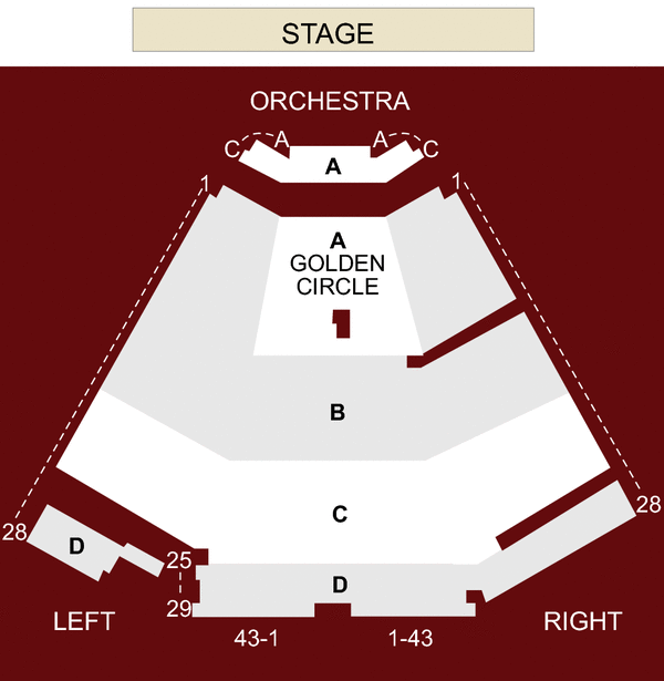 Van Wezel Performing Arts Hall, Sarasota, FL Seating Chart & Stage