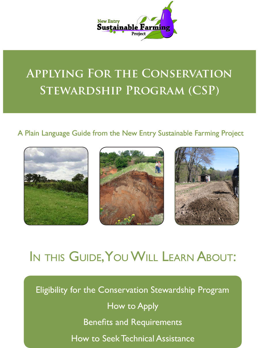 Applying for the Conservation Stewardship Program (CSP) SARE