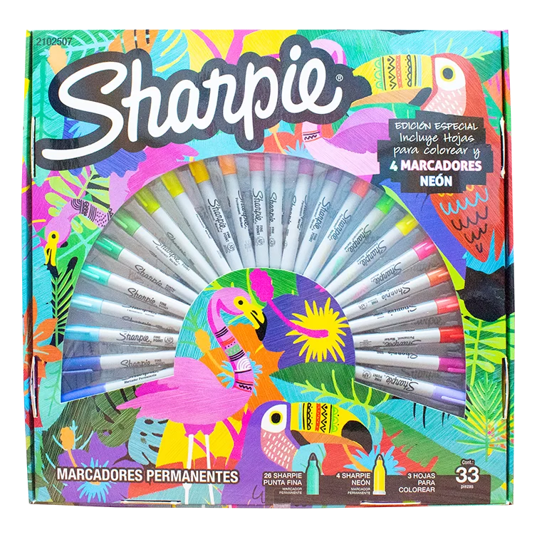 MARC SHARPIE X30 SHARPIE F/PERM (26+4 NEÓN) SARI POPULAR