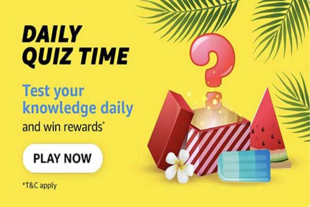 Amazon Quiz Answers Today 31 July 2023 Win 2500 Sarkari Result