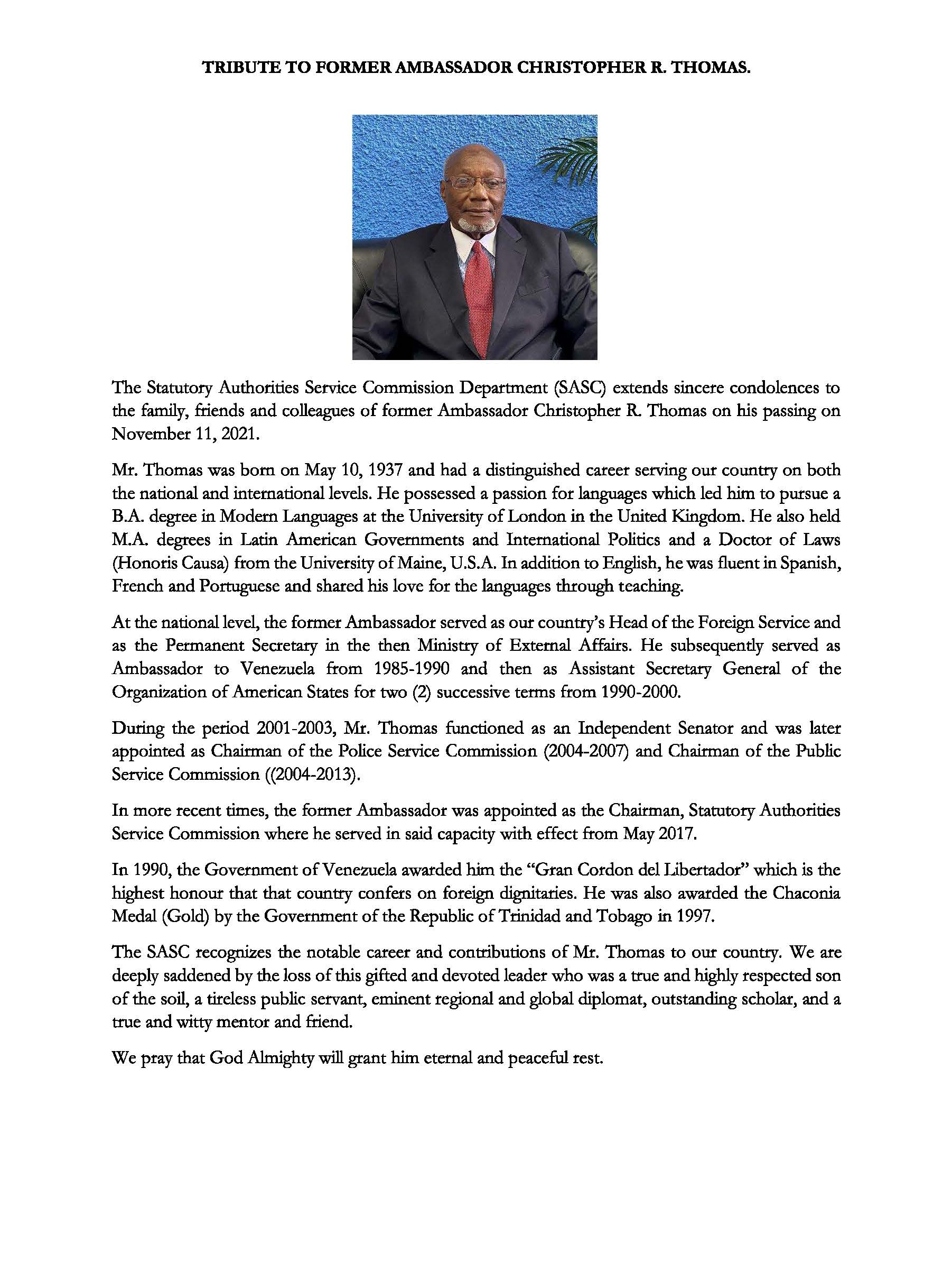 SASC Statutory Authorities Service Commission