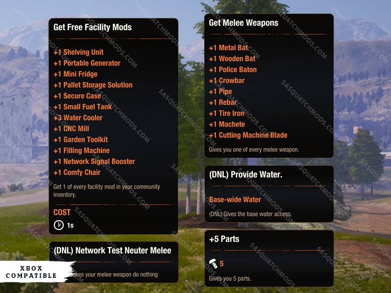 Cheat Facility V2 - State of Decay 2 - Sasquatch Mods