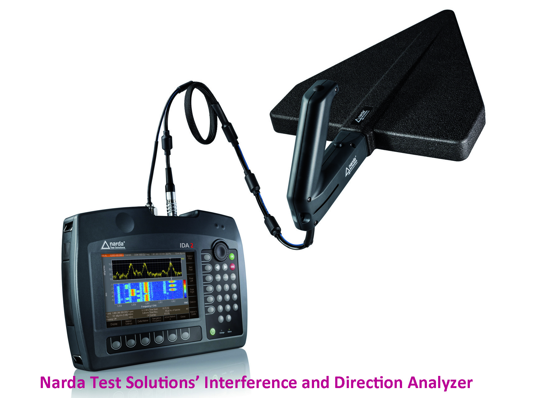 Handheld Direction Finder IDA 2 Detects Signals Under Signals