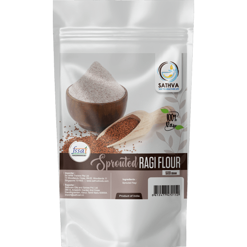 Sprouted Ragi Flour 500g Sathva Singapore