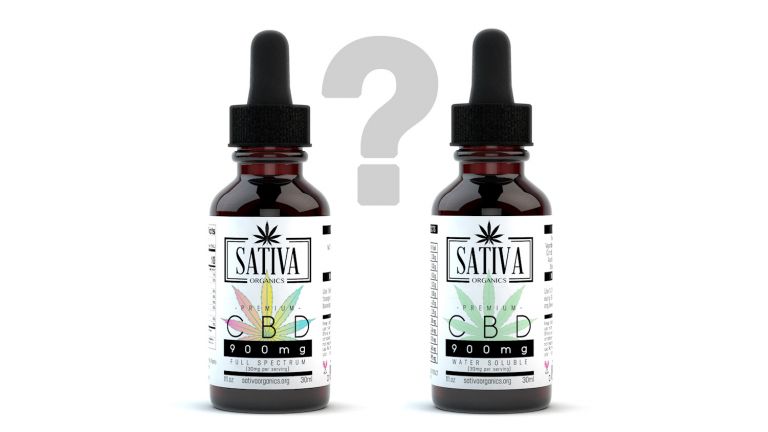 Pros and cons of Water Soluble CBD vs Full Spectrum CBD Sativa Organics