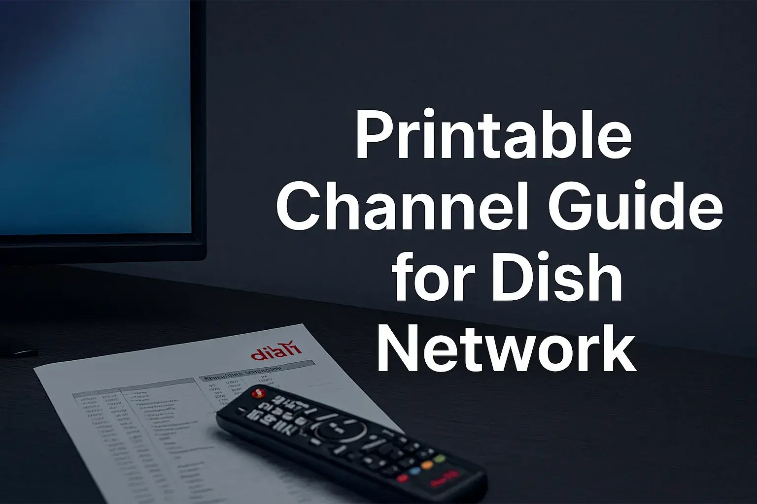 Printable Dish Network Channel Guide Free Download