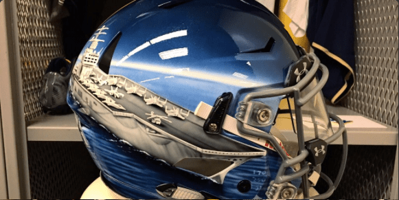 Navy to make history by wearing 7 different awesome helmets vs. Army today
