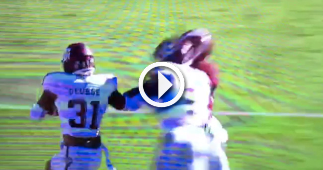 Video Texas A&M player ejected for targeting on Alabama RB Damien Harris